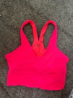 ALO Yoga Hot Pink Sports Bra - Medium